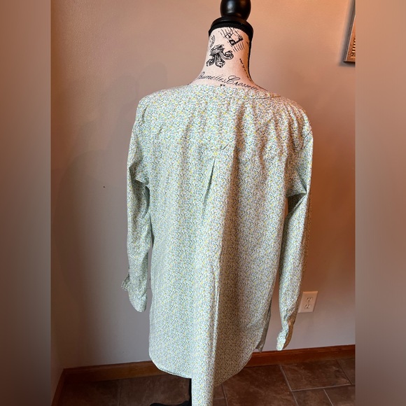 Duluth Trading Co Women's Light Blue-green Button-Down Tunic with No Gap Buttons - Picture 5 of 16